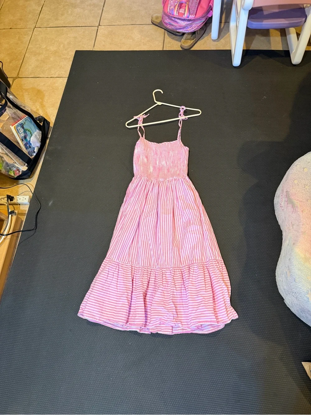 BMG Women’s Pink Striped Tie-Shoulder Sundress
